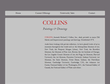 Tablet Screenshot of collins-fineart.com